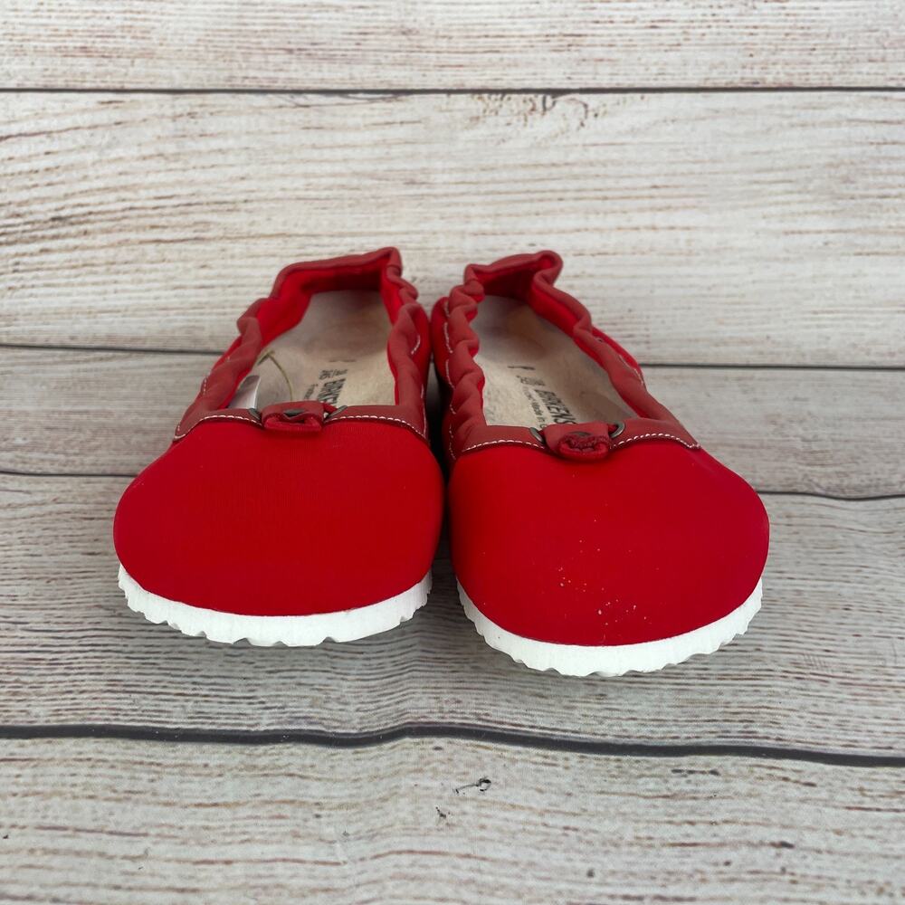 Birkenstock Ponca Womens EU 38 US 7 Narrow Ballet Flats Red - Picture 3 of 11